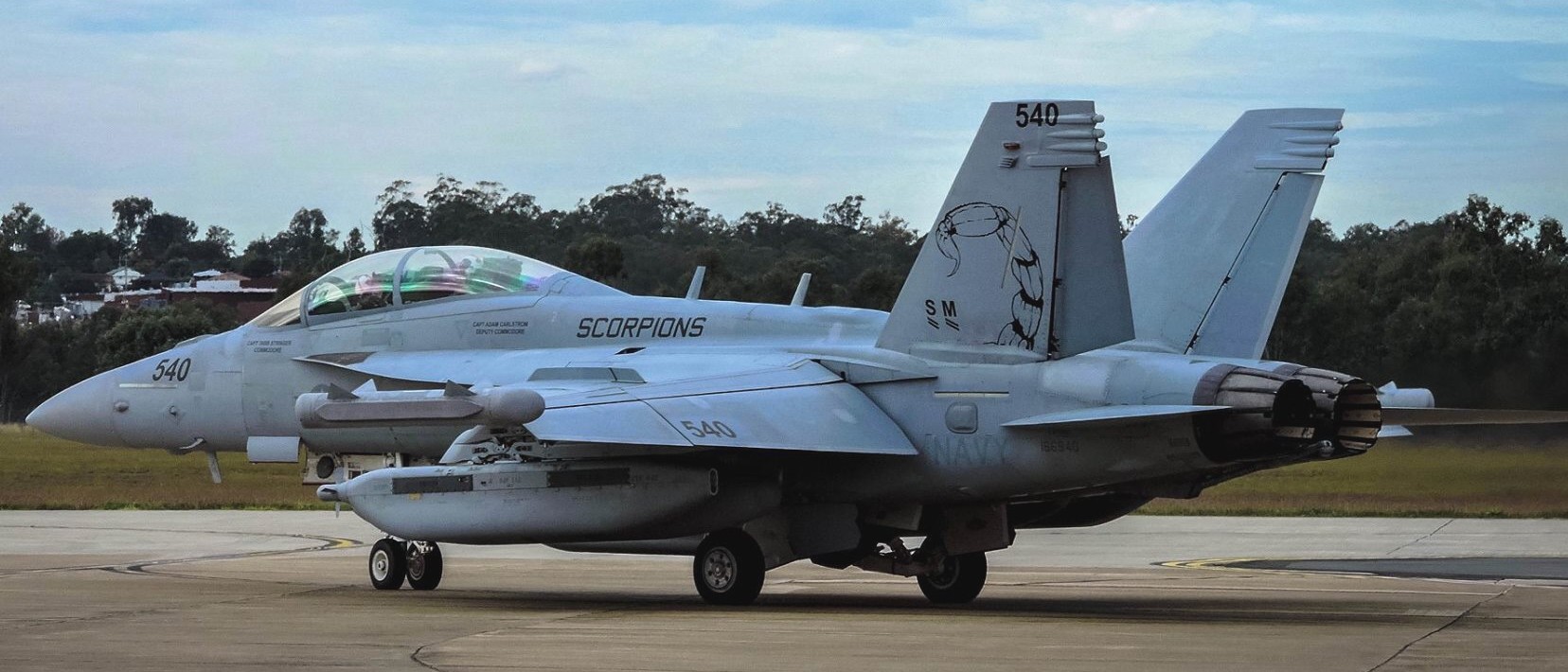 vaq-132 scorpions electronic attack squadron vaqron us navy boeing ea-18g growler exercise talisman saber australia 39