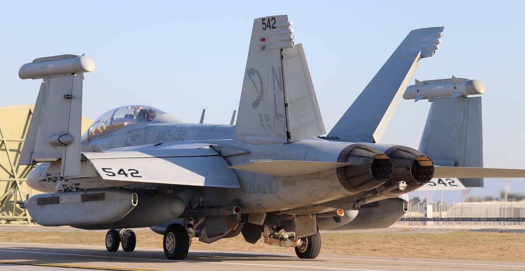 vaq-132 scorpions electronic attack squadron vaqron us navy boeing ea-18g growler incirlik air base turkey 44