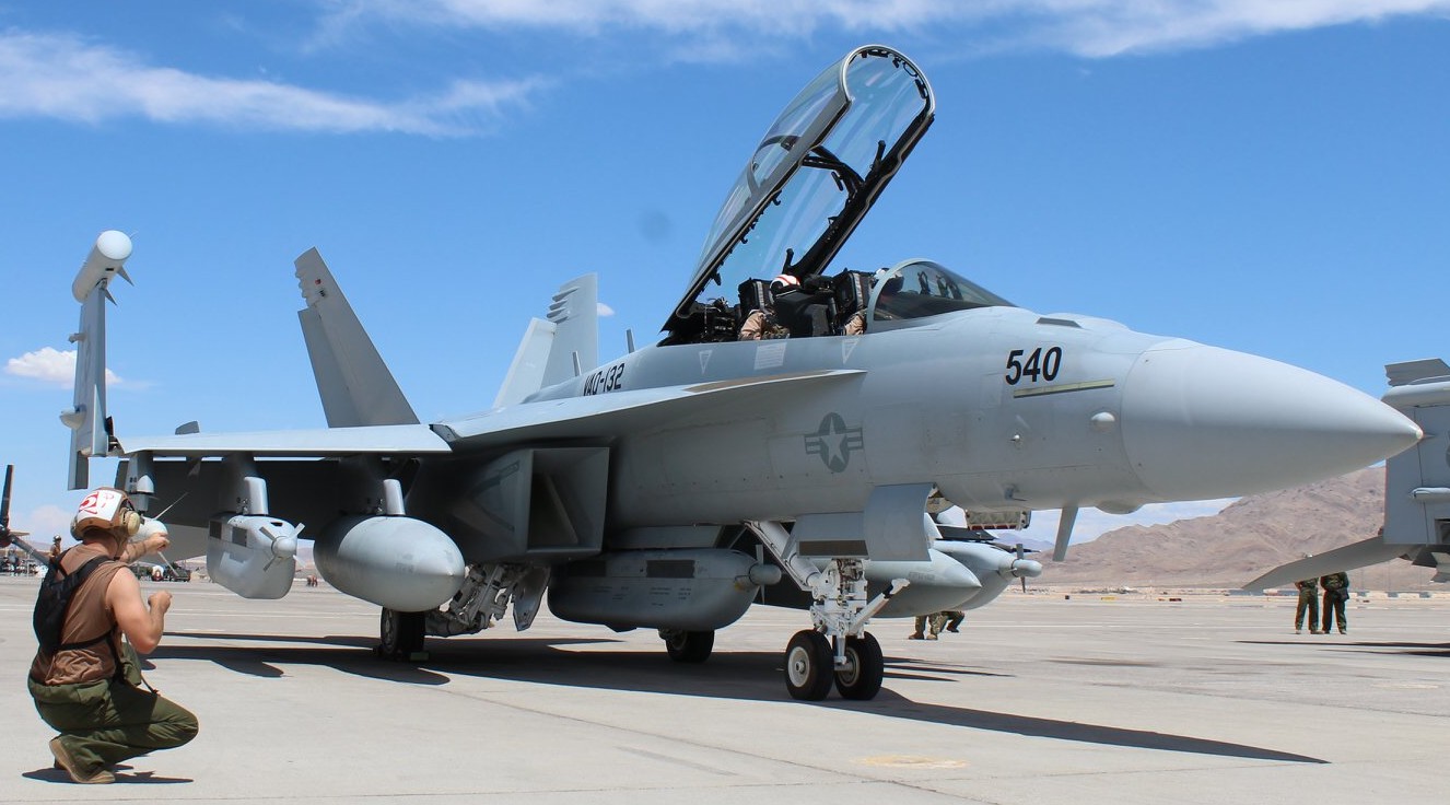 vaq-132 scorpions electronic attack squadron vaqron us navy boeing ea-18g growler exercise red flag nellis afb nevada 58