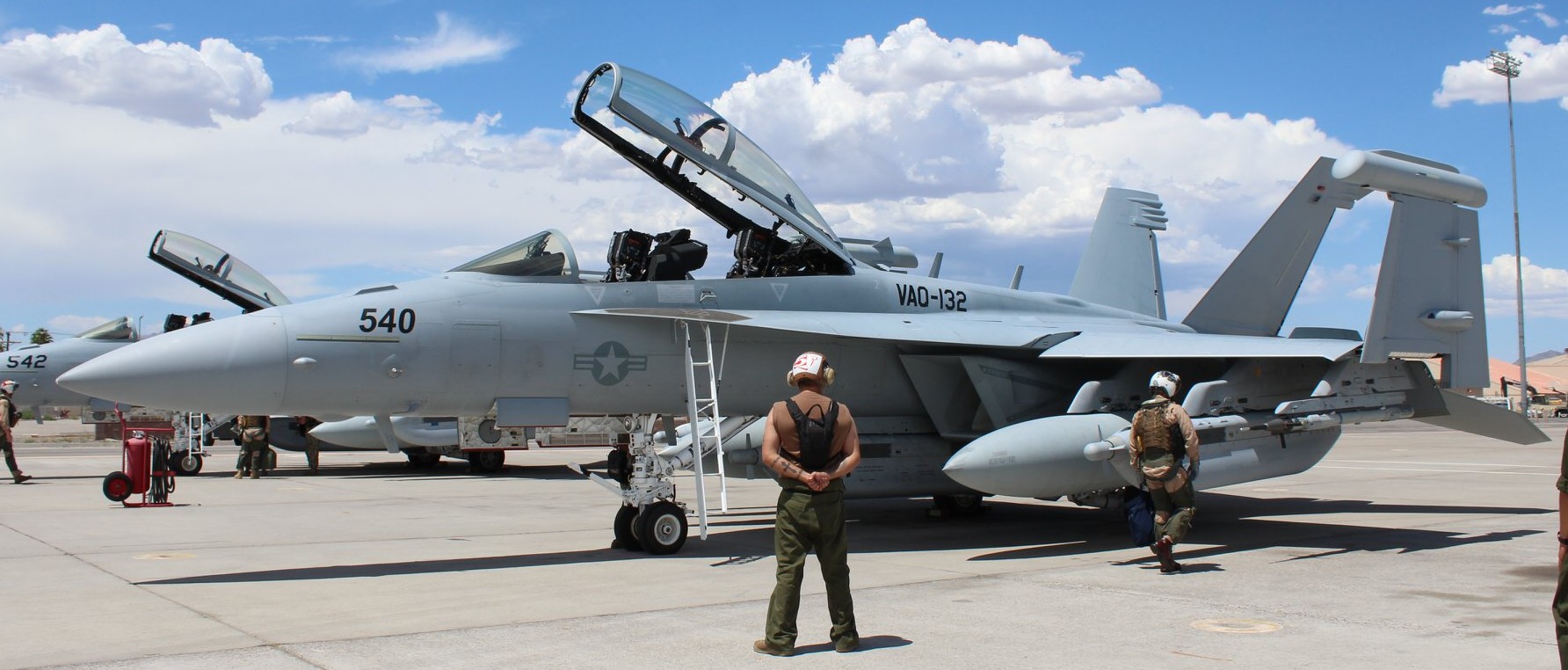 vaq-132 scorpions electronic attack squadron vaqron us navy boeing ea-18g growler exercise red flag nellis afb nevada 60