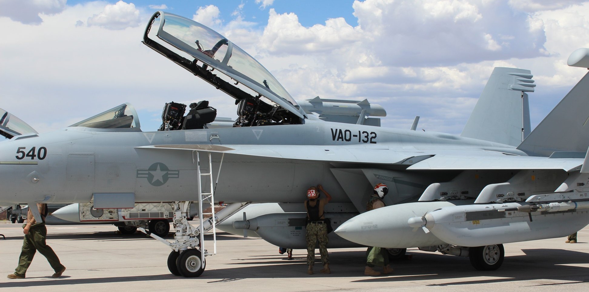 vaq-132 scorpions electronic attack squadron vaqron us navy boeing ea-18g growler exercise red flag nellis afb nevada 61