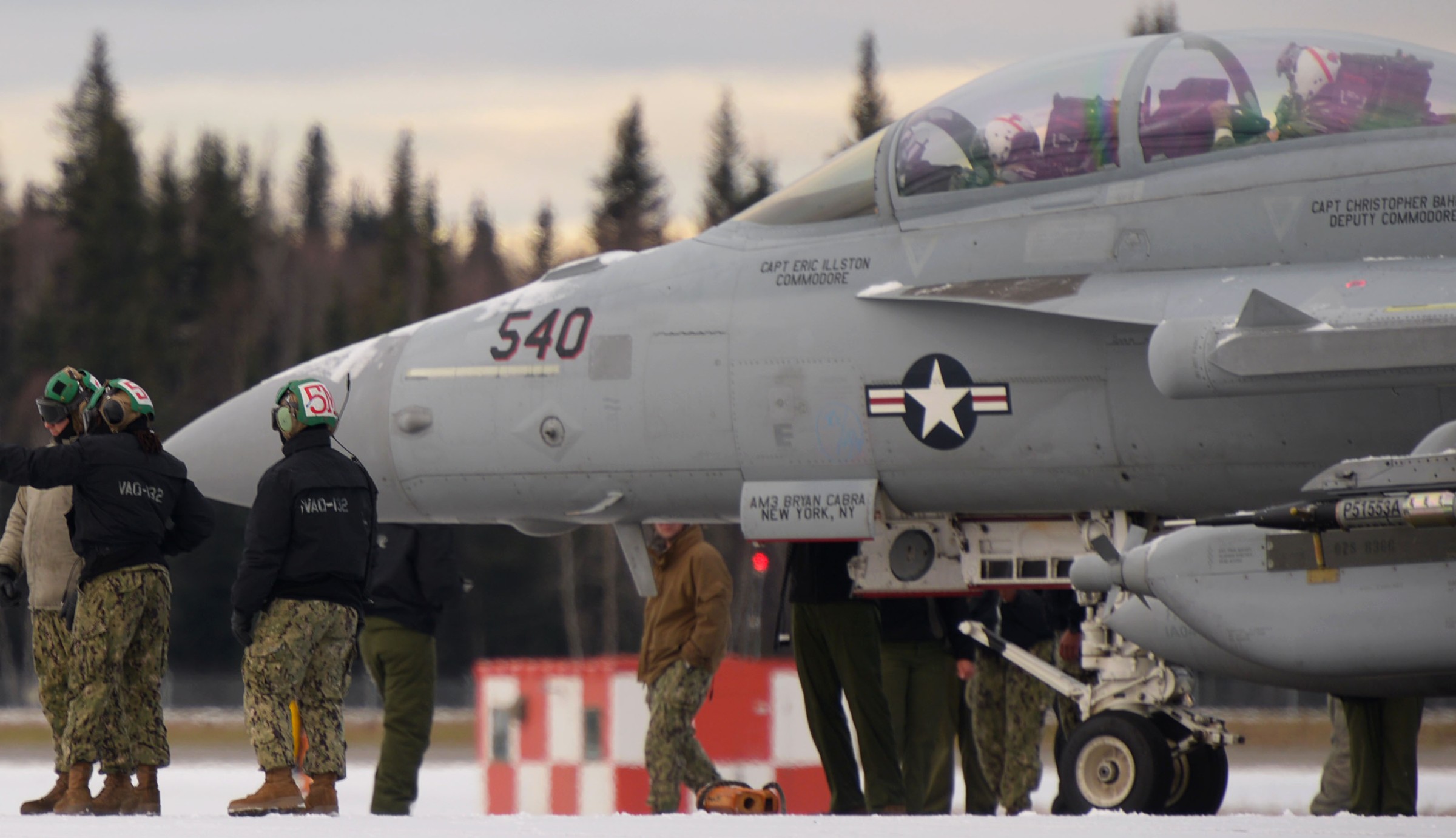 vaq-132 scorpions electronic attack squadron vaqron us navy boeing ea-18g growler exercise red flag alaska eielson afb 76