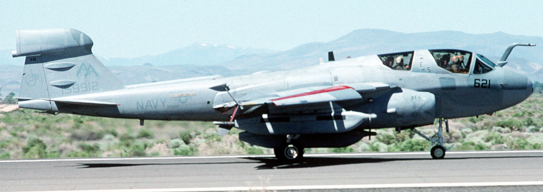 vaq-132 scorpions tactical electronic warfare squadron tacelron us navy ea-6b prowler cvw-17 nas fallon nevada 97