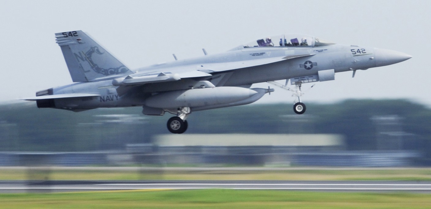 vaq-132 scorpions electronic attack squadron vaqron us navy boeing ea-18g growler naf misawa air base japan 135