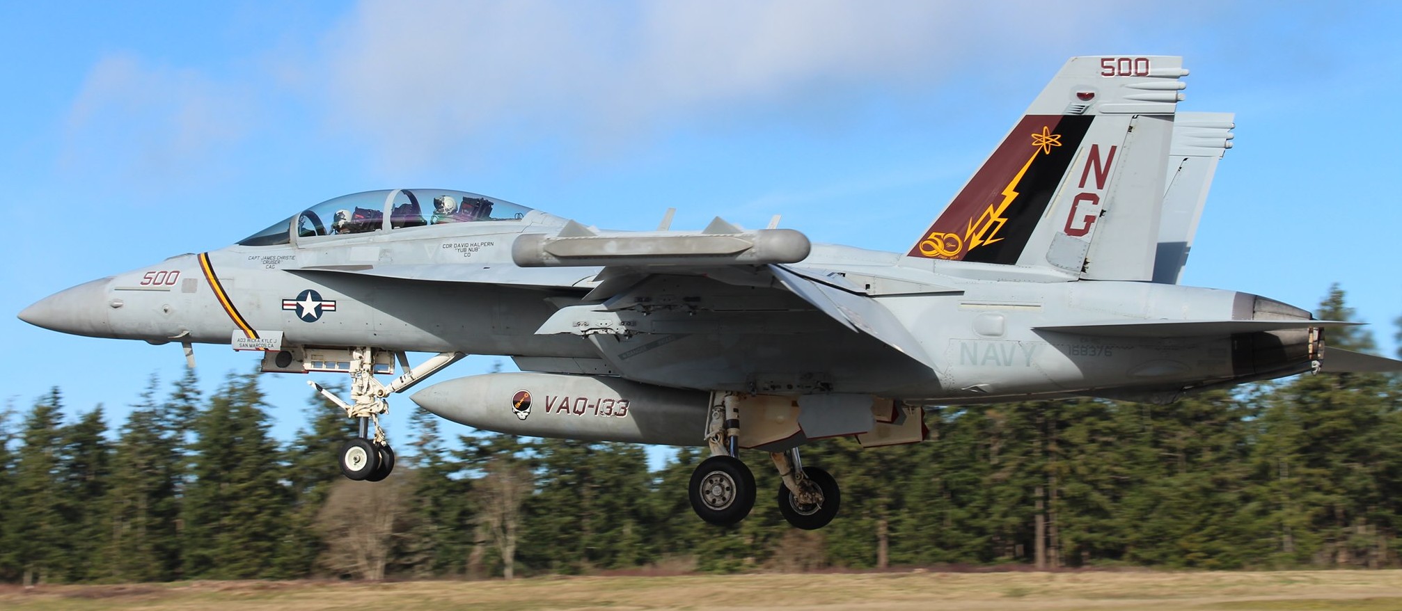vaq-133 wizards electronic attack squadron vaqron us navy boeing ea-18g growler nas whidbey island 66