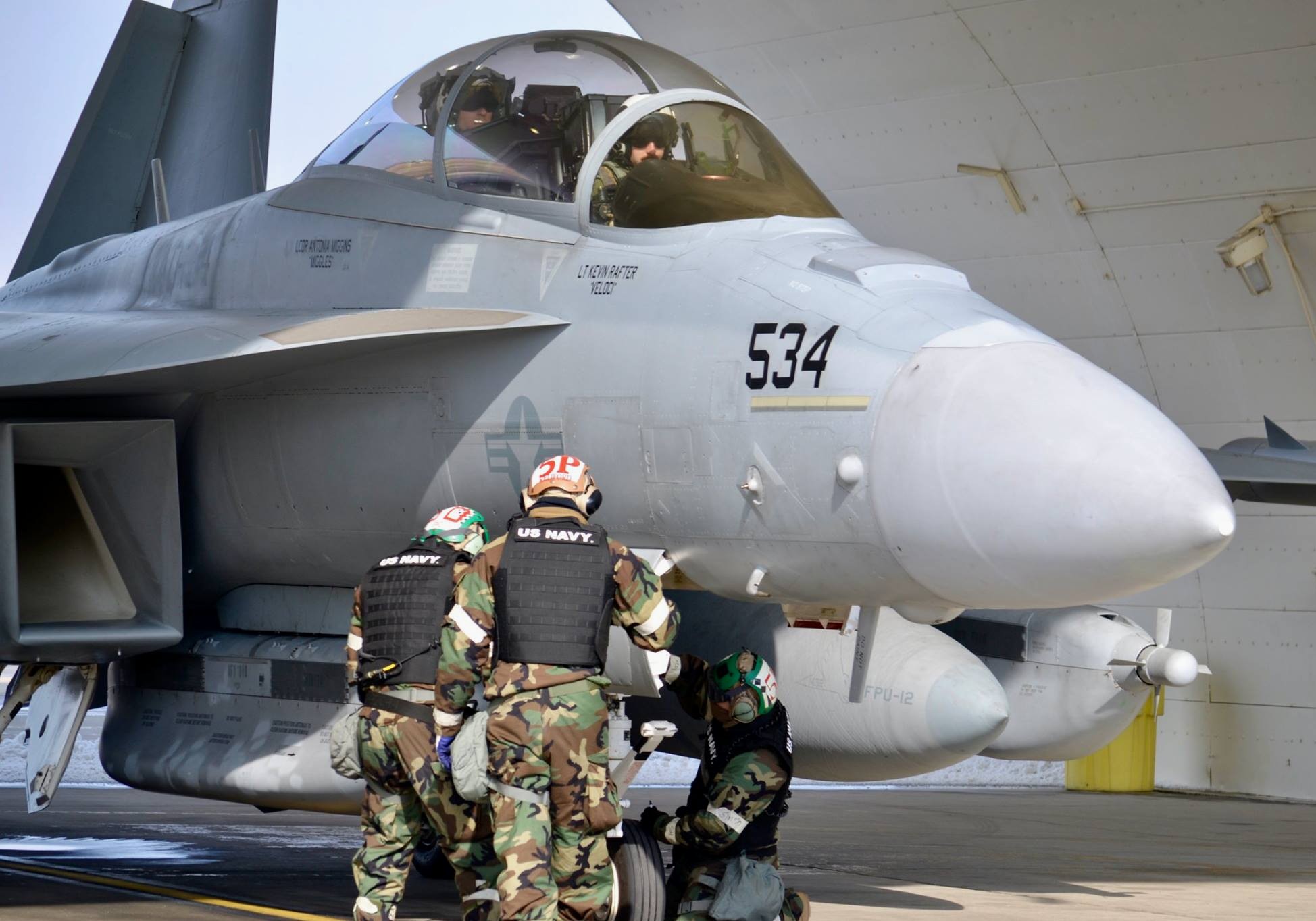 vaq-134 garudas electronic attack squadron vaqron us navy boeing ea-18g growler osan air base south korea 70