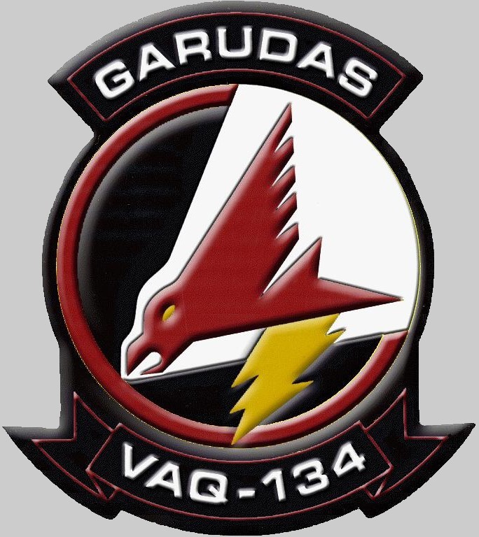 vaq-134 garudas insignia crest patch badge electronic attack squadron us navy ea-18g growler ea-6b prowler 02c