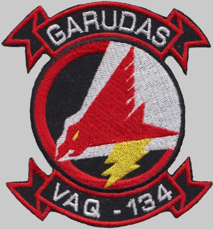 vaq-134 garudas insignia crest patch badge electronic attack squadron us navy ea-18g growler ea-6b prowler 03p