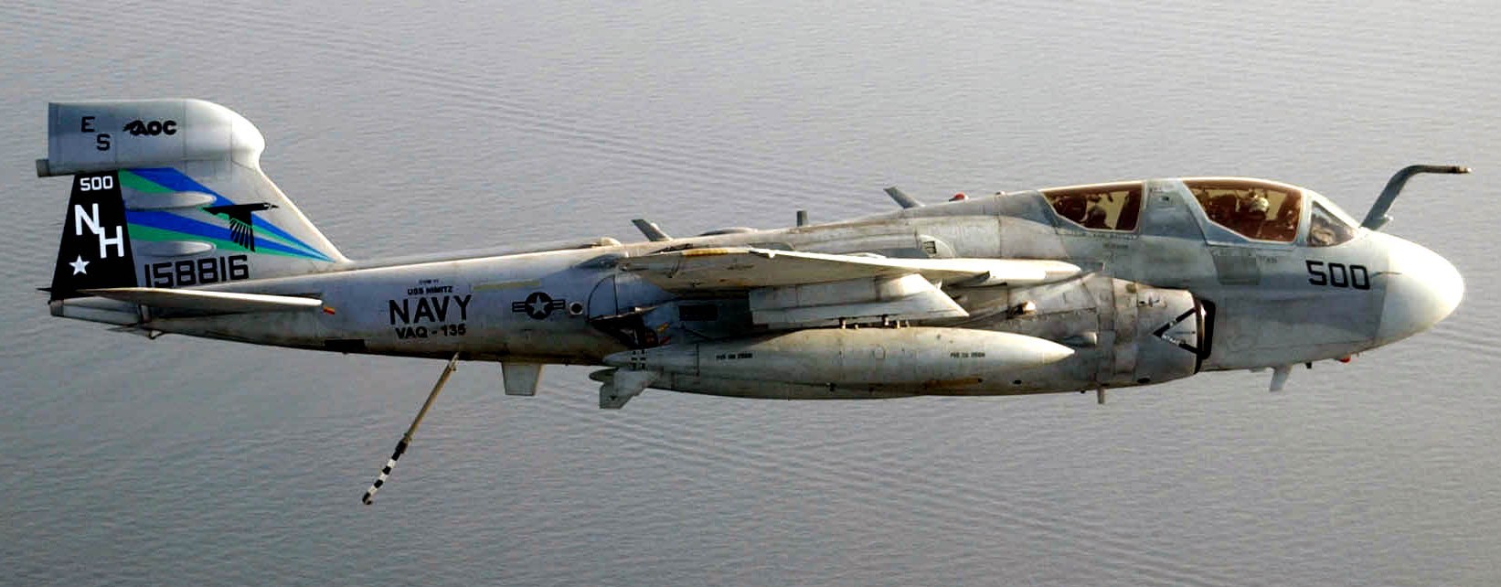 vaq-135 black ravens electronic attack squadron vaqron us navy gruman ea-6b prowler cvw-11 uss nimitz cvn-68 16