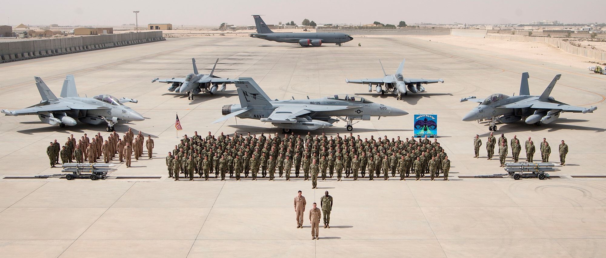 vaq-135 black ravens electronic attack squadron vaqron us navy boeing ea-18g growler al udeid air base qatar 56