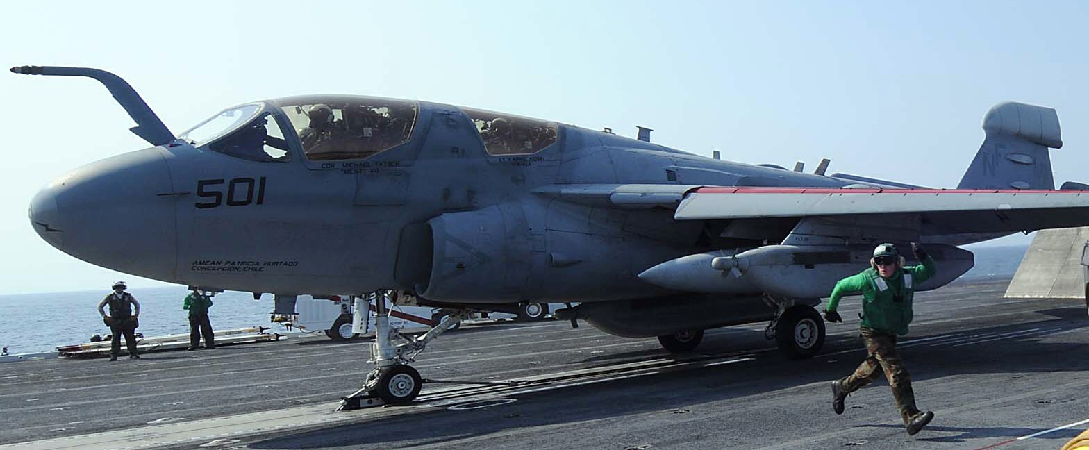 vaq-136 gauntlets electronic attack squadron vaqron us navy ea-6b prowler carrier air wing cvw-5 uss george washington cvn-73 15