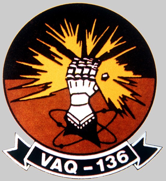 vaq-136 gauntlets insignia crest patch badge electronic attack tactical warfare squadron us navy ea-6b prowler 03c