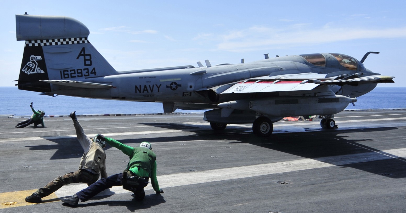 vaq-137 rooks electronic attack squadron us navy ea-6b prowler carrier air wing cvw-1 uss enterprise cvn-65 20