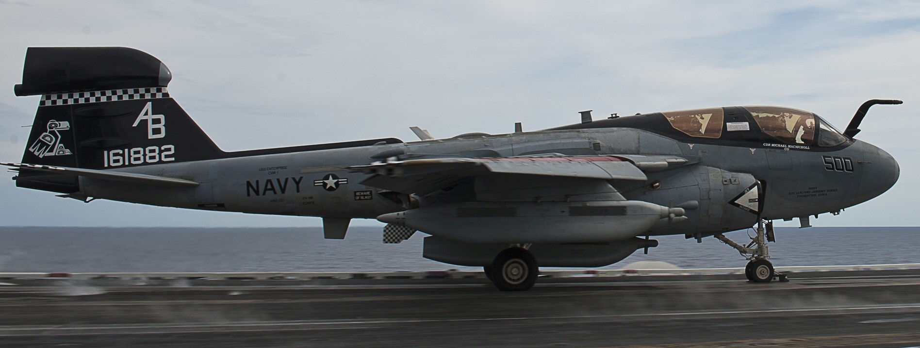 vaq-137 rooks electronic attack squadron us navy ea-6b prowler carrier air wing cvw-1 uss enterprise cvn-65 36