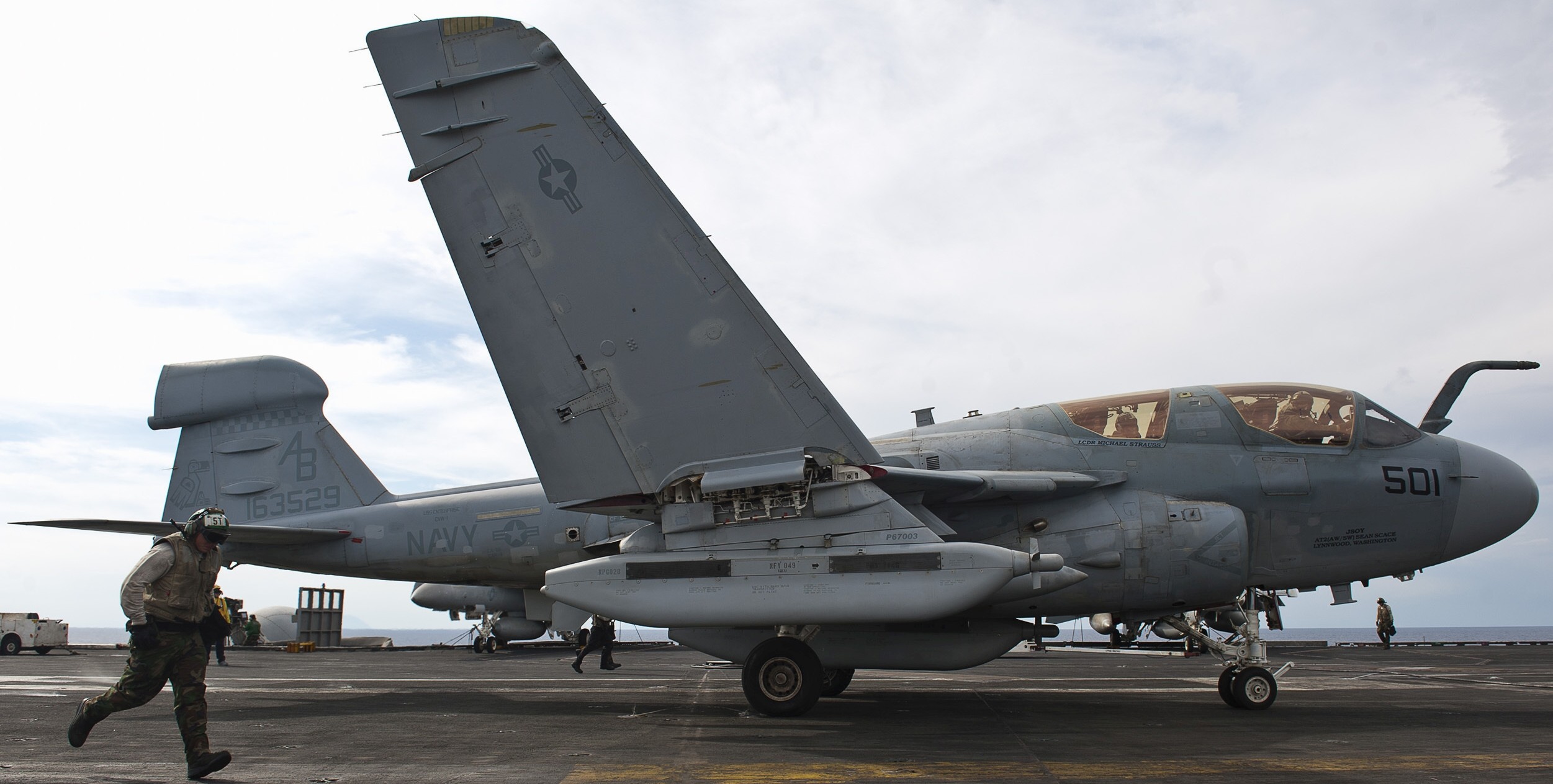 vaq-137 rooks electronic attack squadron us navy ea-6b prowler carrier air wing cvw-1 uss enterprise cvn-65 37