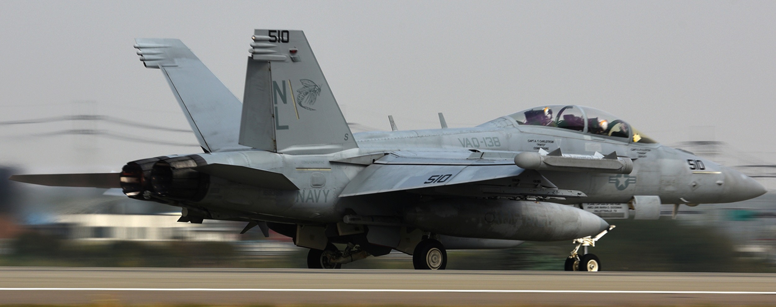vaq-138 yellowjackets electronic attack squadron us navy boeing ea-18g growler 53