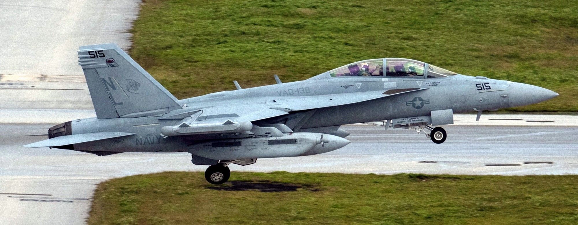 vaq-138 yellowjackets electronic attack squadron us navy boeing ea-18g growler 59 andersen afb guam