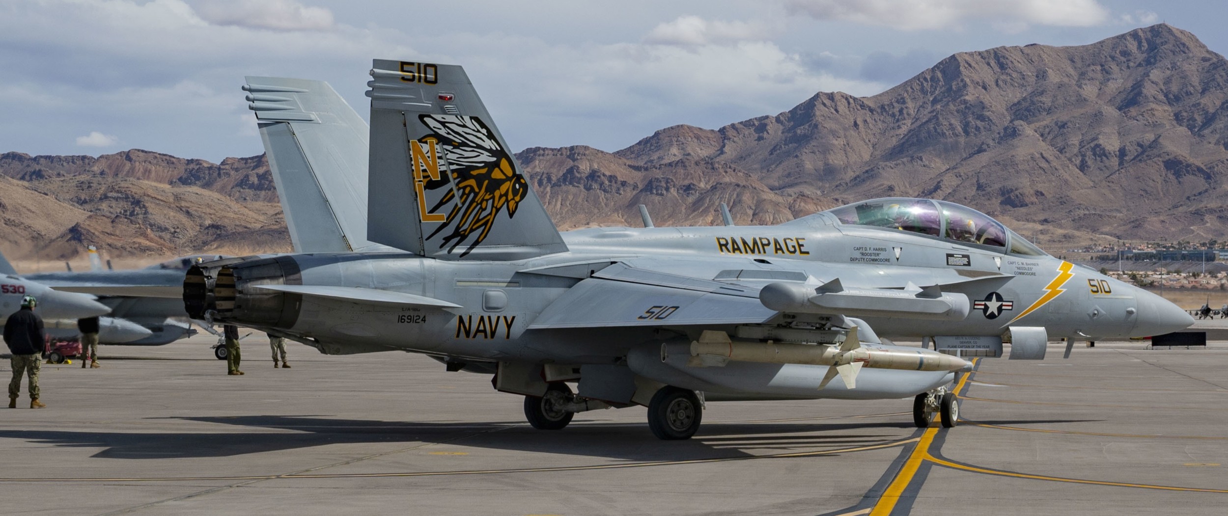 vaq-138 yellowjackets electronic attack squadron us navy boeing ea-18g growler exercise red flag nellis afb nevada 60