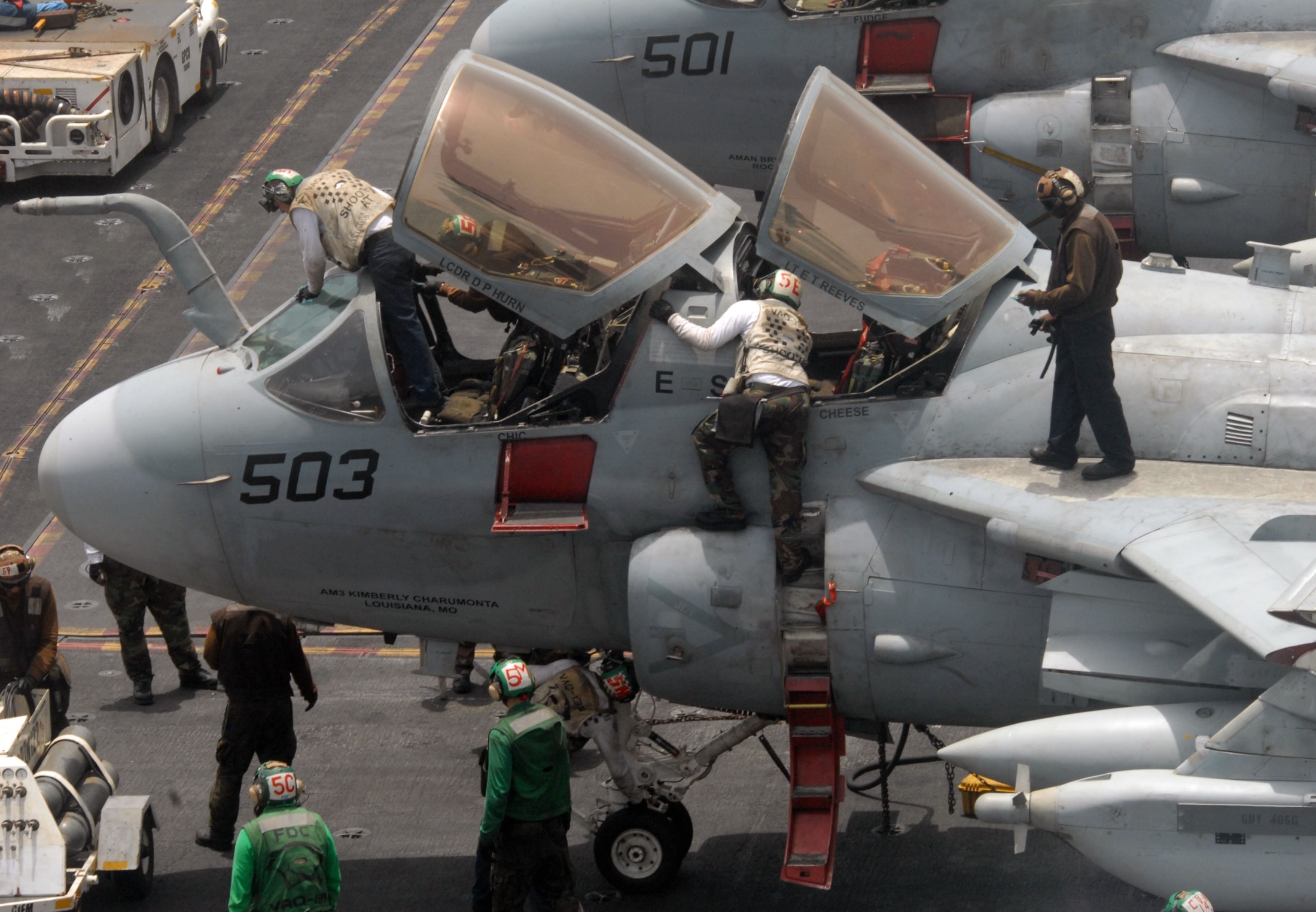 vaq-139 cougars electronic attack squadron us navy ea-6b prowler cvw-14 uss ronald reagan cvn-76 37