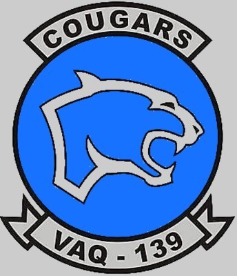 vaq-139 cougars insignia crest patch badge electronic attack squadron us navy 03x