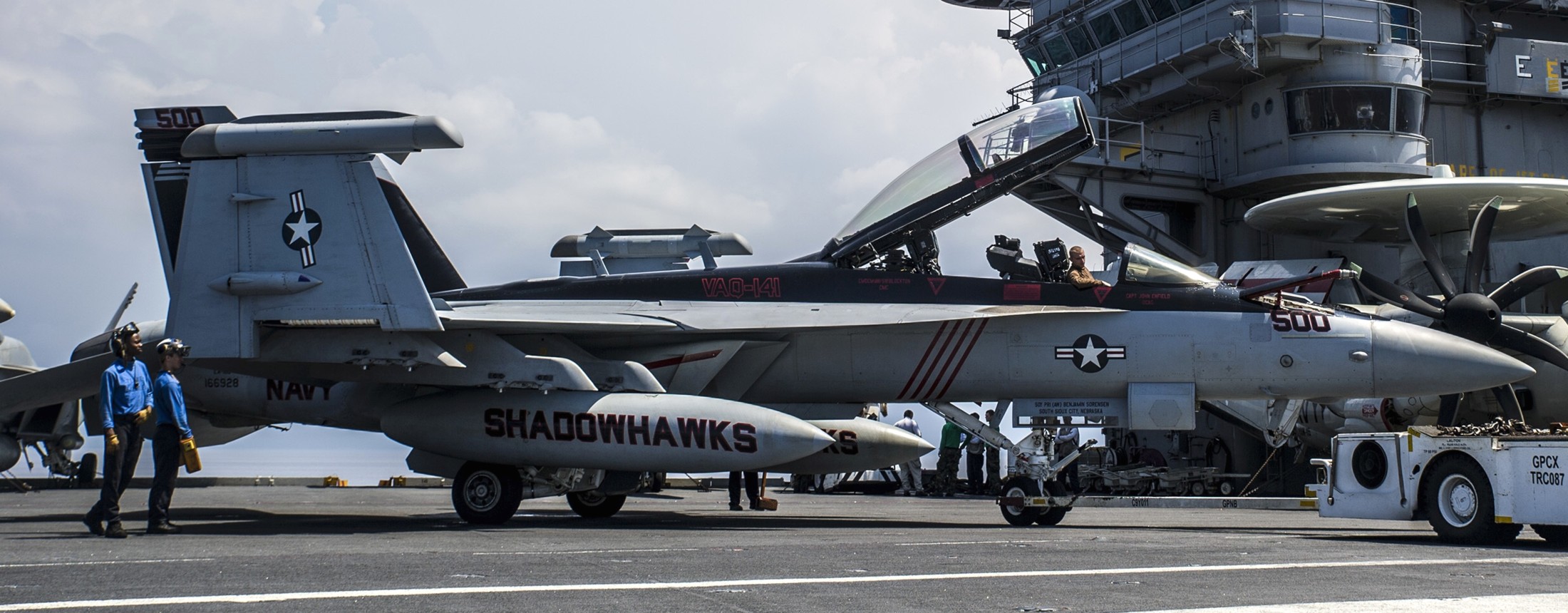 vaq-141 shadowhawks electronic attack squadron boeing ea-18g growler us navy cvw-5 uss george washington cvn-73 49