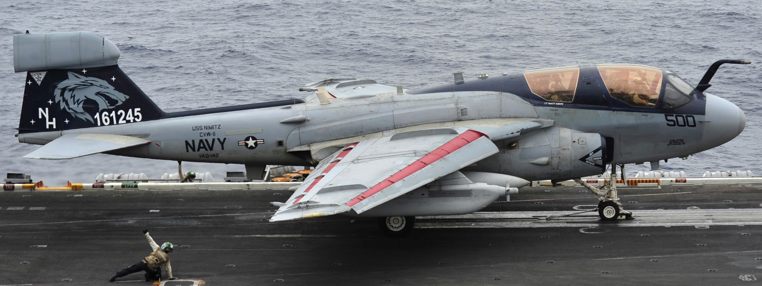 vaq-142 gray wolves electronic attack squadron ea-6b prowler us navy cvw-11 uss nimitz cvn-68 25