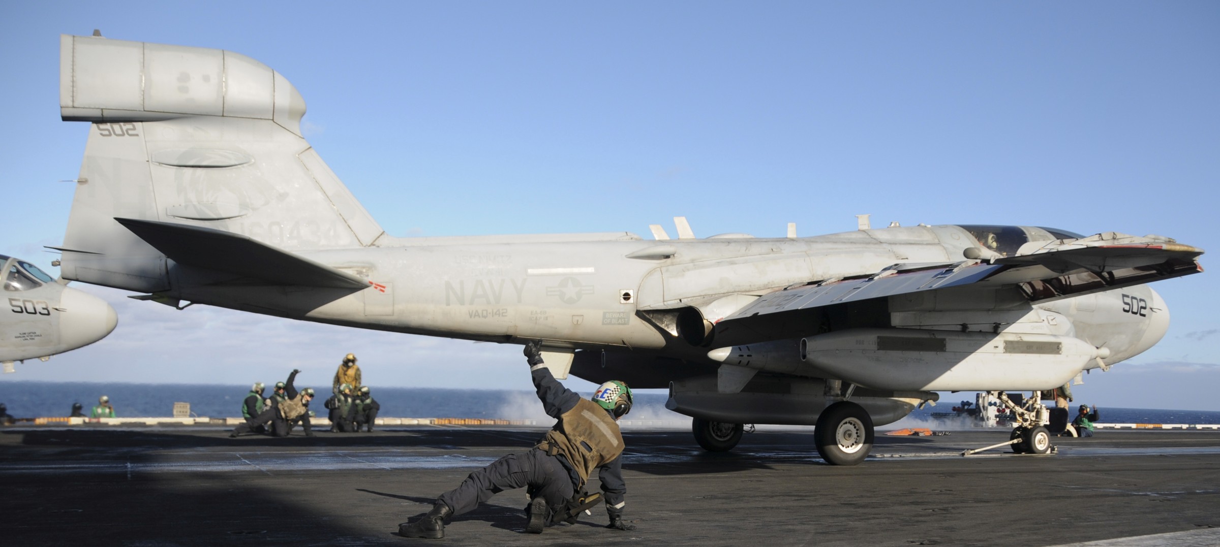 vaq-142 gray wolves electronic attack squadron ea-6b prowler us navy cvw-11 uss nimitz cvn-68 72