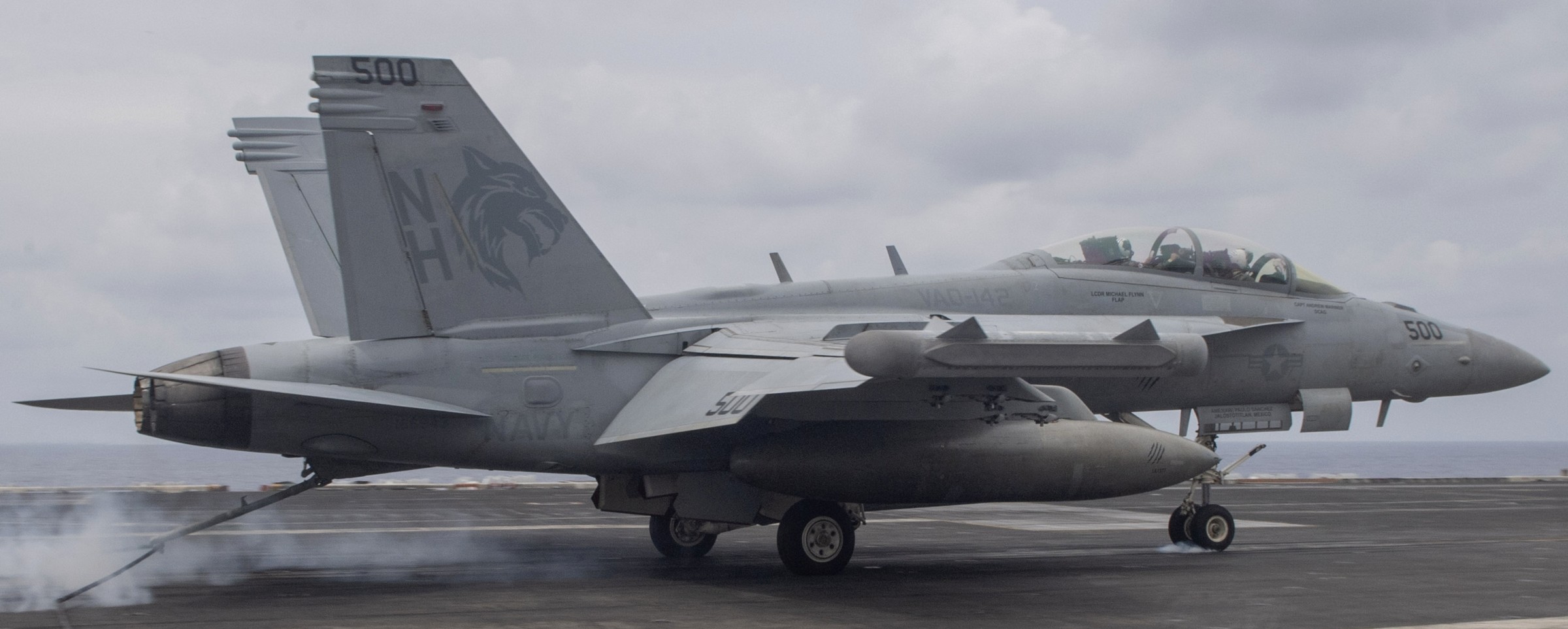 vaq-142 gray wolves electronic attack squadron ea-18g growler us navy cvw-11 uss theodore roosevelt cvn-71 112