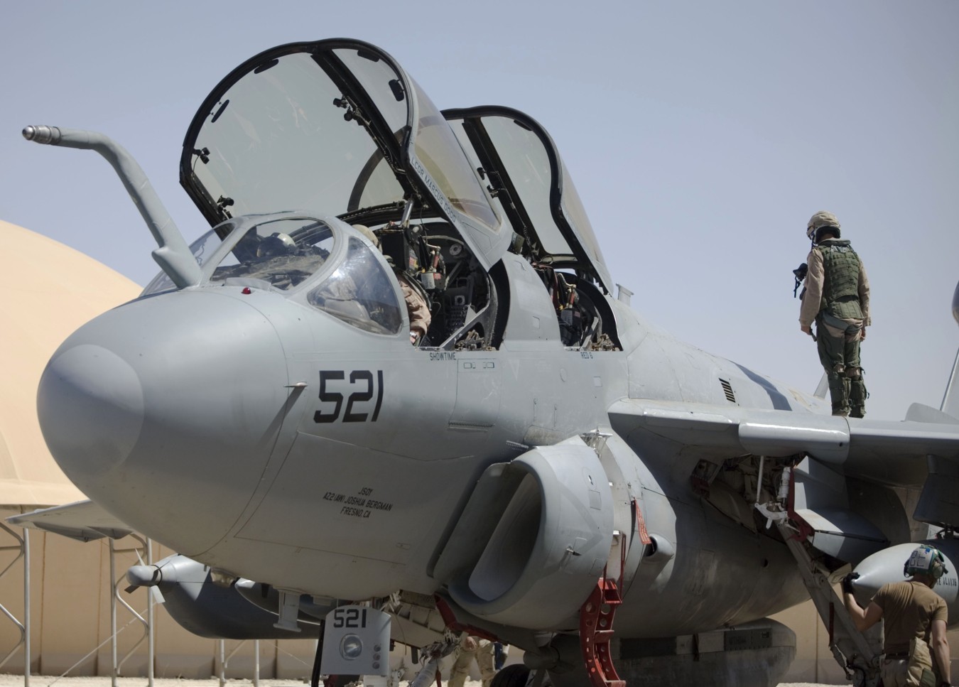 vaq-142 gray wolves electronic attack squadron ea-6b prowler us navy al asad air base iraq 130