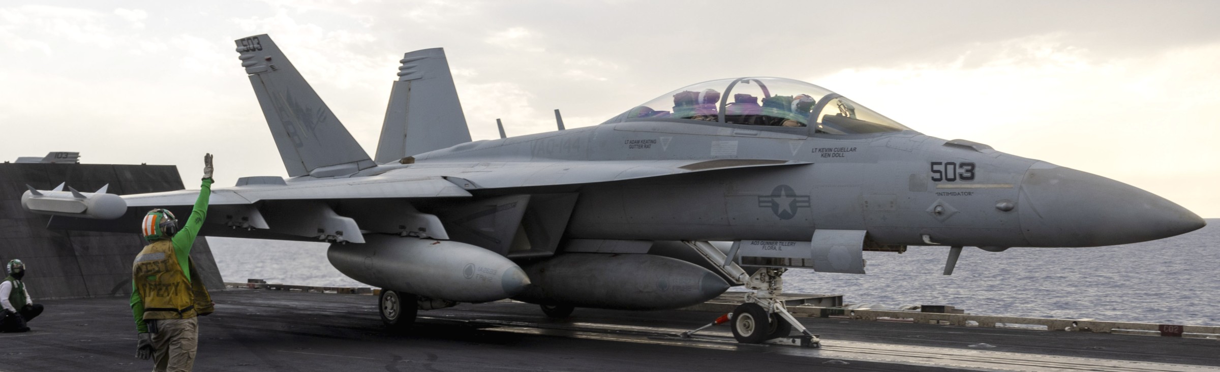 vaq-144 main battery electronic attack squadron ea-18g growler cvn-75 uss harry s. truman 2025 20