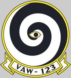 vaw-123 screwtops insignia crest patch badge carrier airborne early warning squadron us navy hawkeye