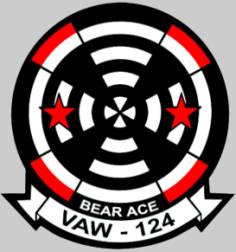 vaw-124 bear aces insignia patch crest badge carrier airborne early warning squadron us navy e-2c hawkeye