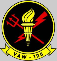 vaw-125 tigertails insignia patch crest badge carrier airborne early warning squadron us navy e-2d hawkeye