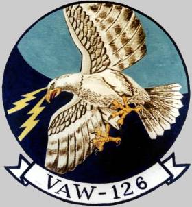 vaw-126 seahawks insignia crest carrier airborne early warning squadron caraewron us navy hawkeye