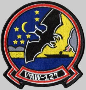 vaw-127 seabats patch insignia crest badge carrier airborne early warning squadron us navy e-2c hawkeye