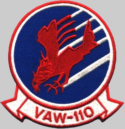 vaw-110 firebirds insignia crest patch badge carrier airborne early warning squadron us navy reserve 03p