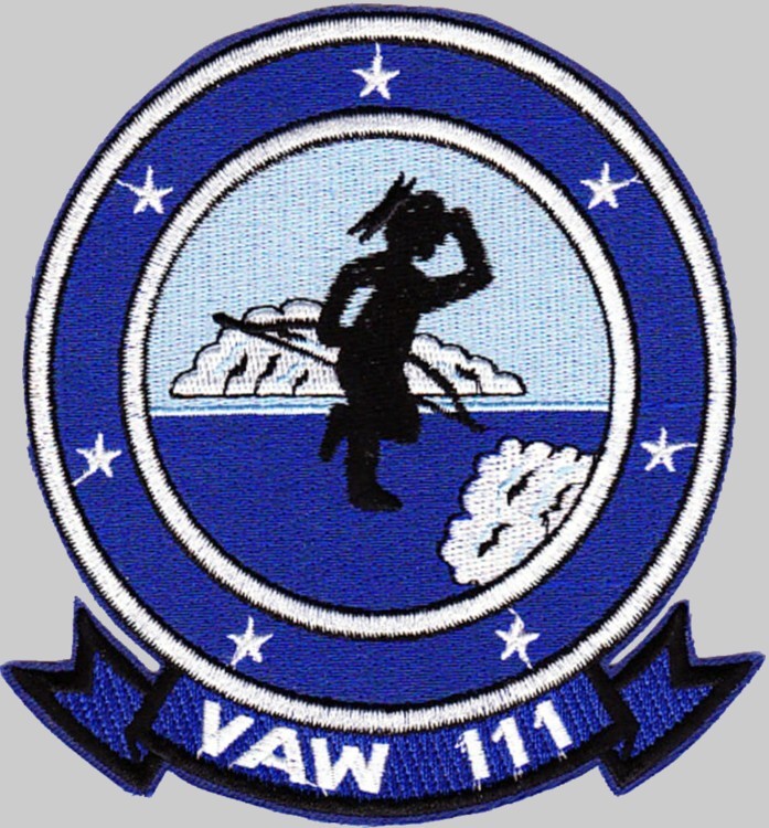 vaw-111 grey berets insignia crest patch badge carrier airborne early warning squadron us navy tracer 02p