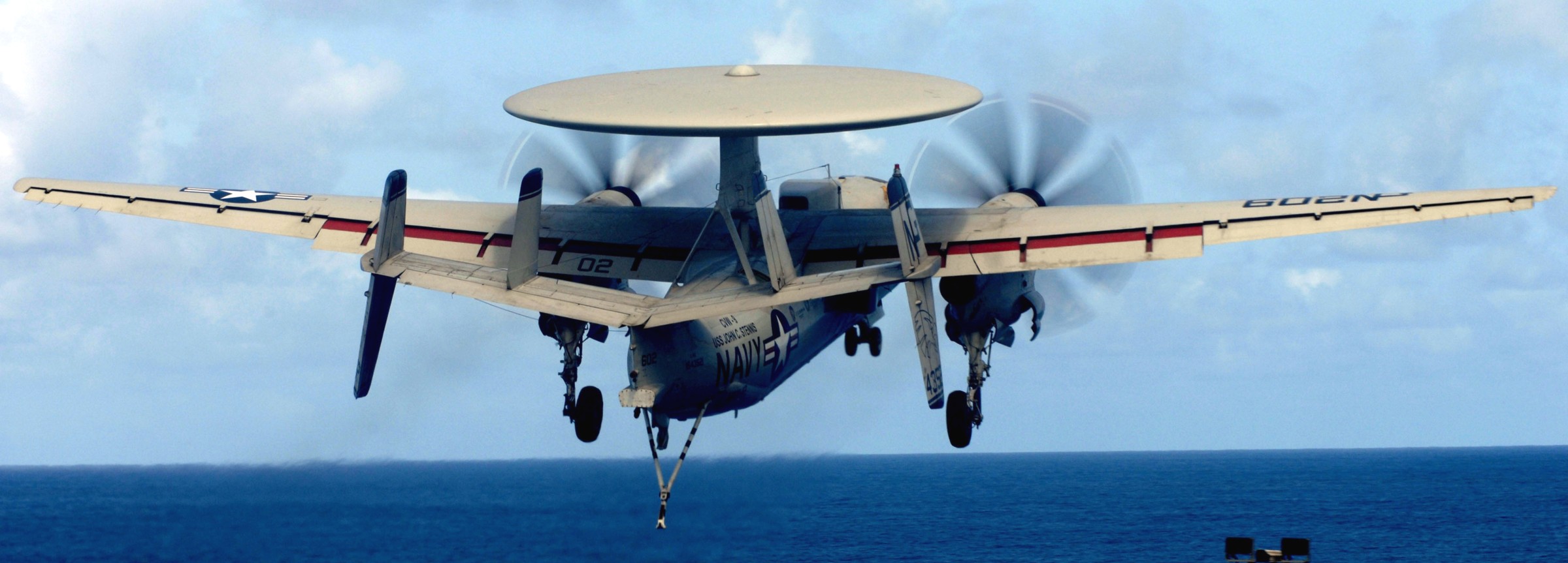 vaw-112 golden hawks carrier airborne early warning squadron us navy grumman e-2c hawkeye cvw-9 uss john c. stennis cvn-74 09