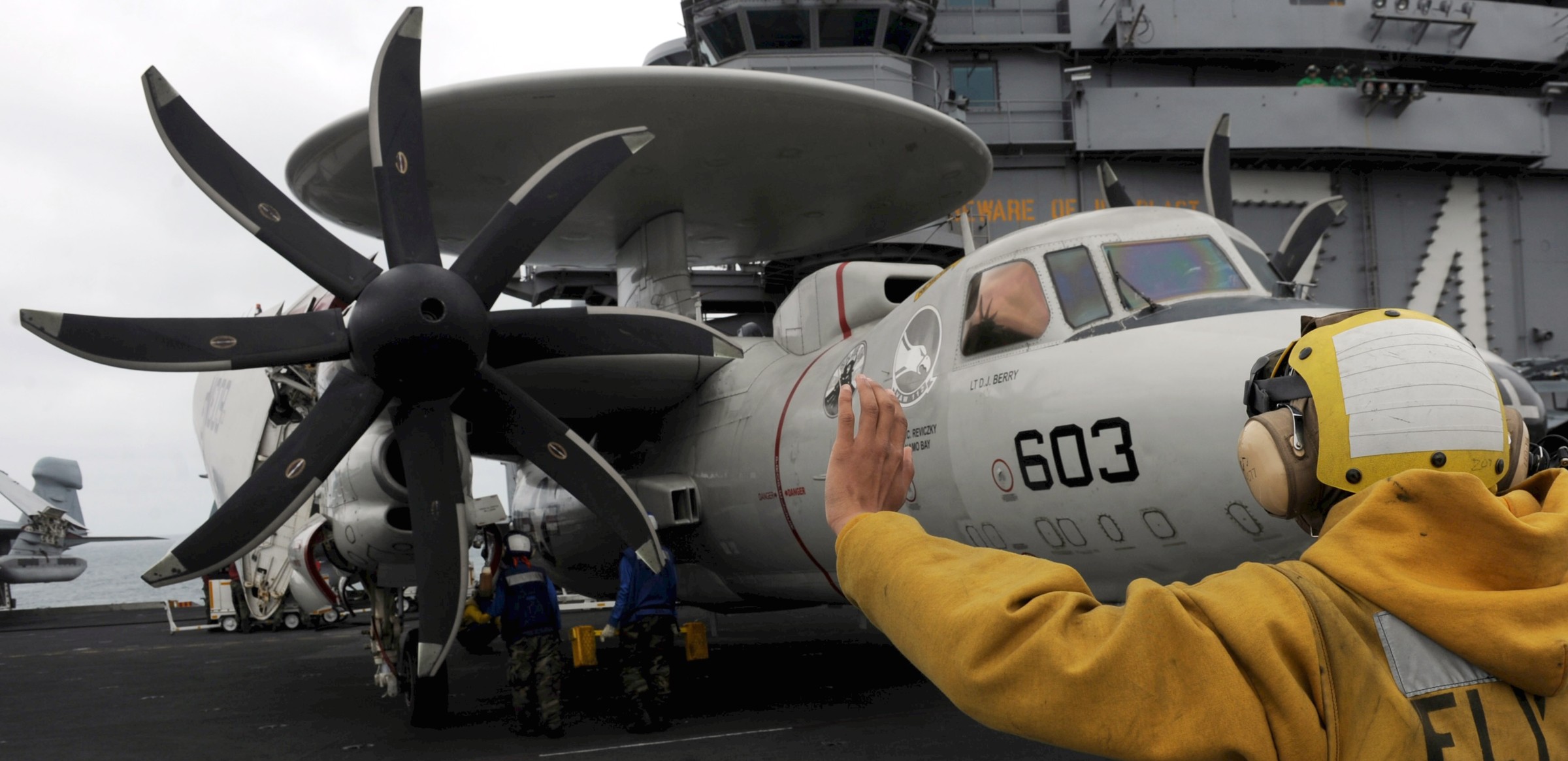 vaw-112 golden hawks carrier airborne early warning squadron us navy grumman e-2c hawkeye cvw-9 uss john c. stennis cvn-74 18