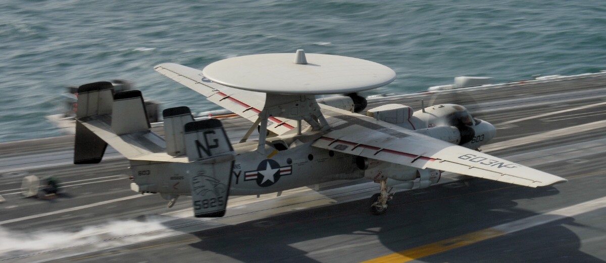 vaw-112 golden hawks carrier airborne early warning squadron us navy grumman e-2c hawkeye cvw-9 uss john c. stennis cvn-74 24