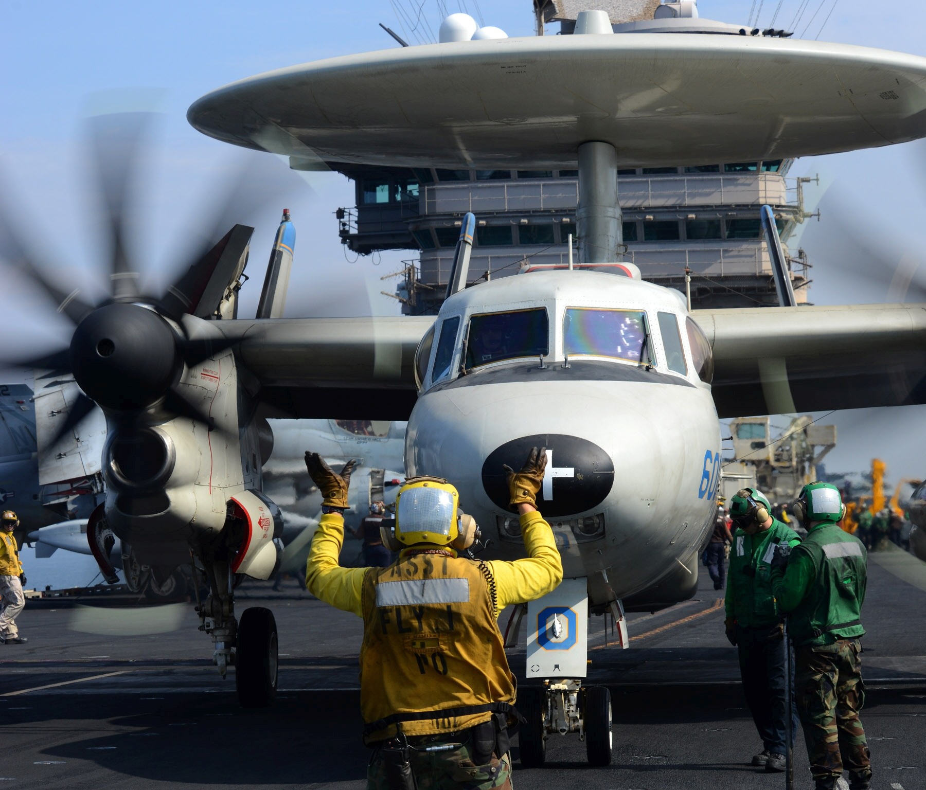 vaw-112 golden hawks carrier airborne early warning squadron us navy grumman e-2c hawkeye cvw-9 uss john c. stennis cvn-74 27