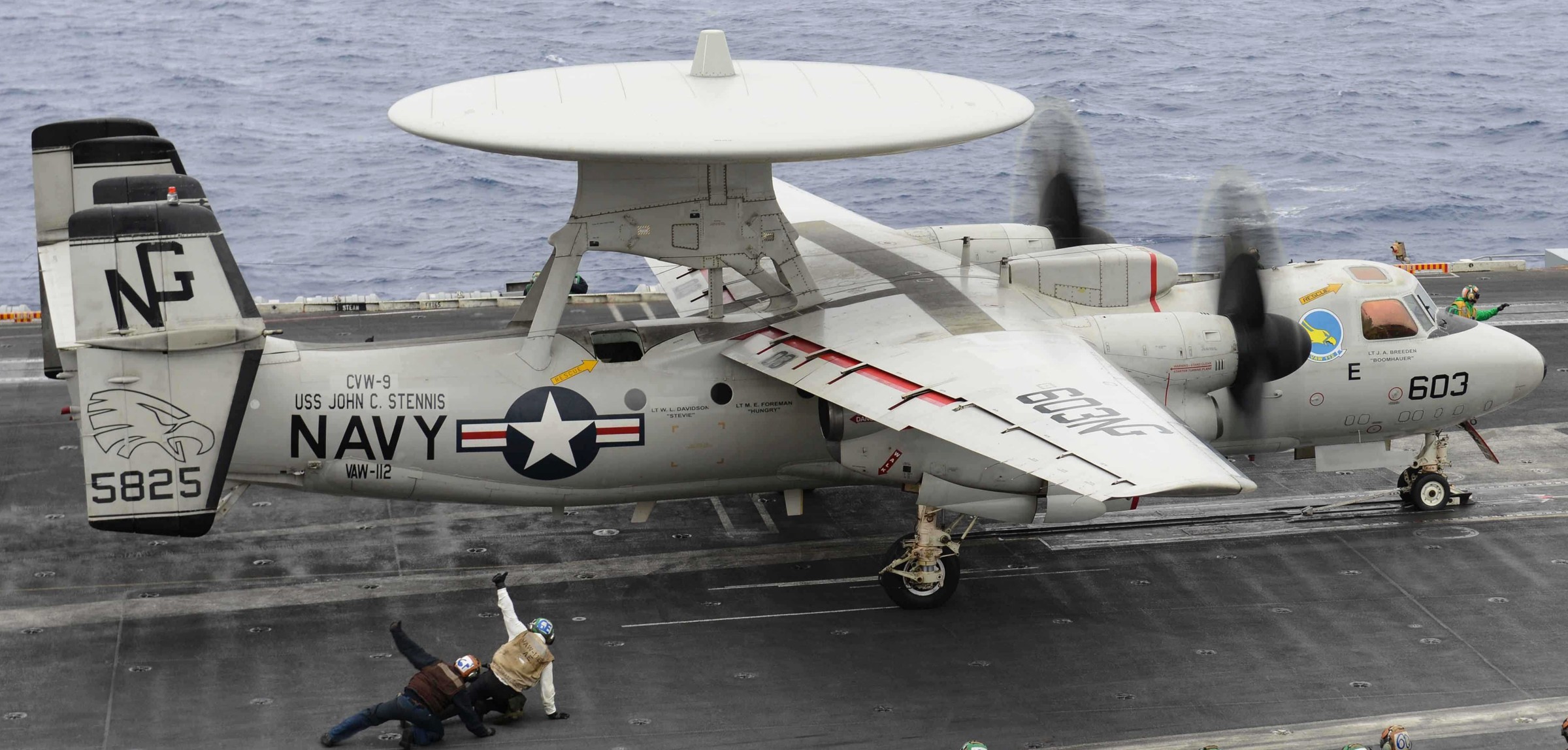 vaw-112 golden hawks carrier airborne early warning squadron us navy grumman e-2c hawkeye 31x uss cvw