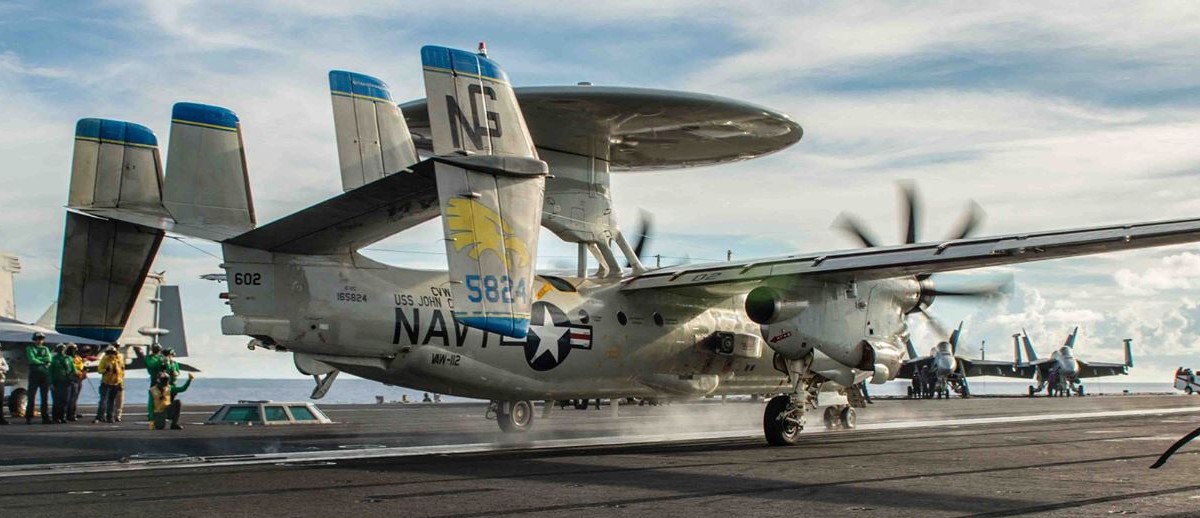 vaw-112 golden hawks carrier airborne early warning squadron us navy grumman e-2c hawkeye cvw-9 uss john c. stennis cvn-74 40