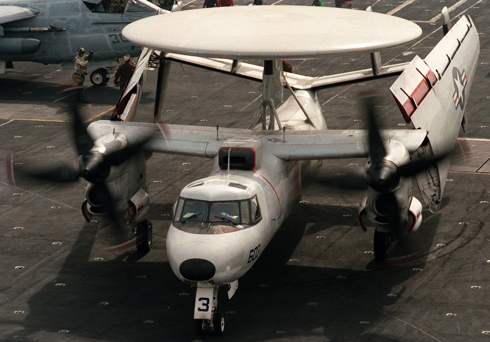 vaw-112 golden hawks carrier airborne early warning squadron us navy grumman e-2c hawkeye cvw-9 uss kitty hawk cv-63 42