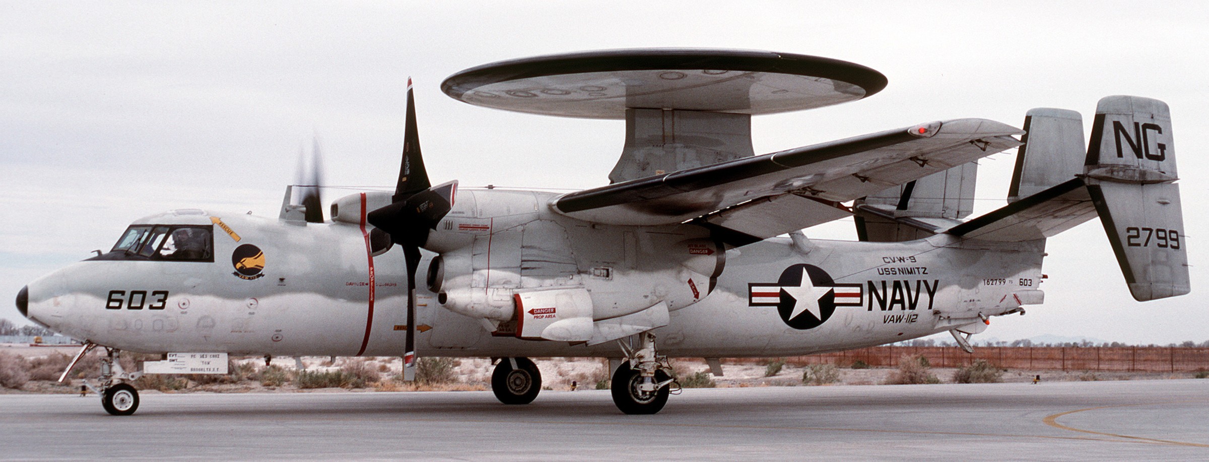 vaw-112 golden hawks carrier airborne early warning squadron us navy grumman e-2c hawkeye cvw-9 nas fallon nevada 47