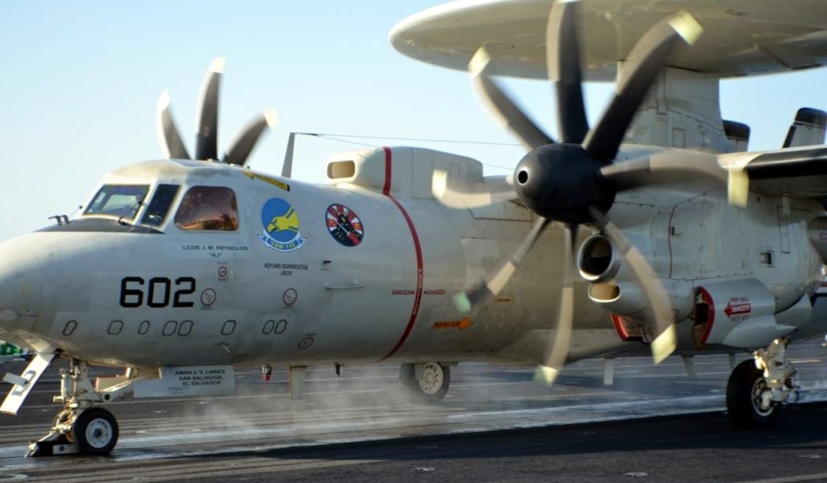 vaw-112 golden hawks carrier airborne early warning squadron us navy grumman e-2c hawkeye cvw-9 uss john c. stennis cvn-74 57