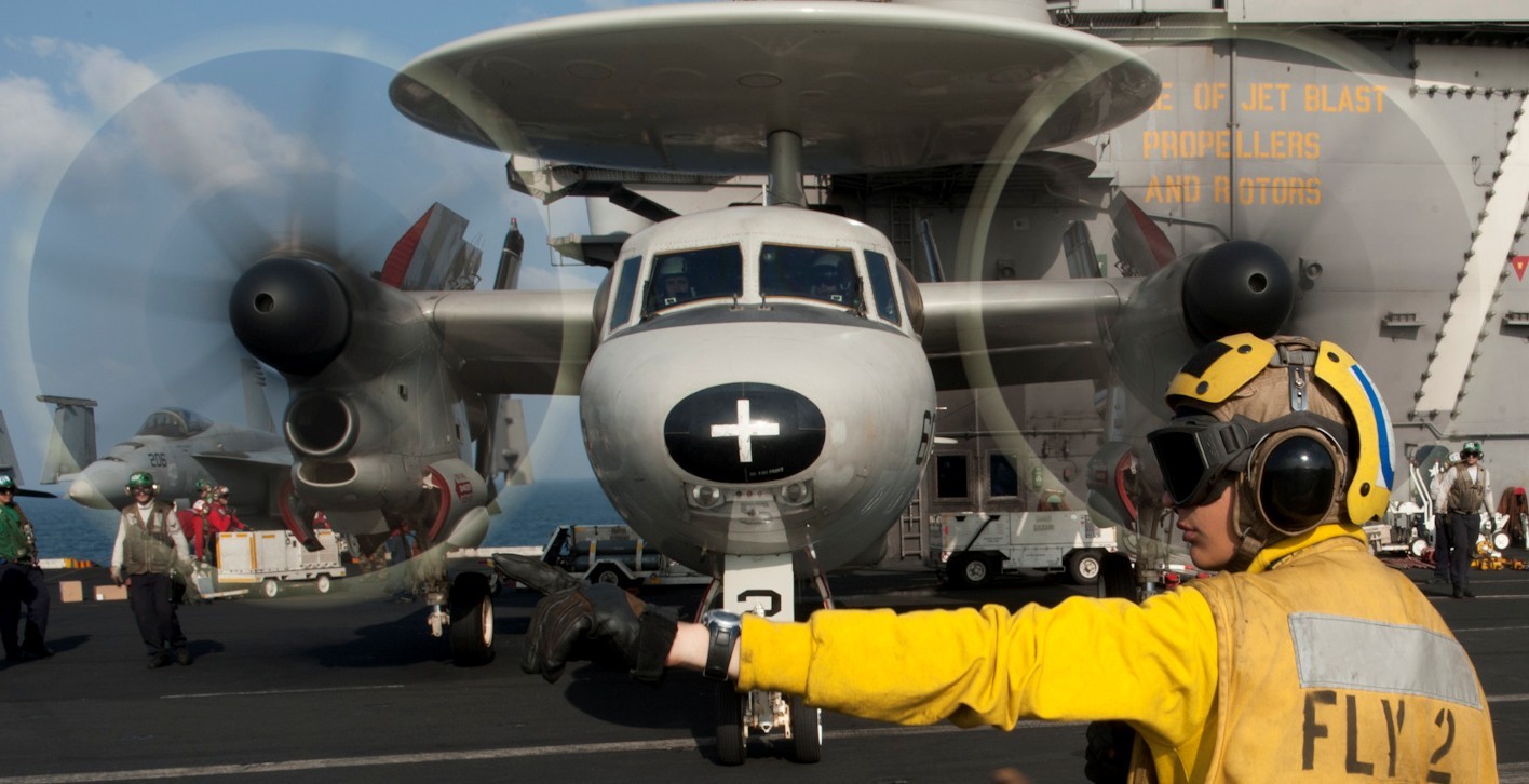 vaw-112 golden hawks carrier airborne early warning squadron us navy grumman e-2c hawkeye cvw-9 uss john c. stennis cvn-74 60