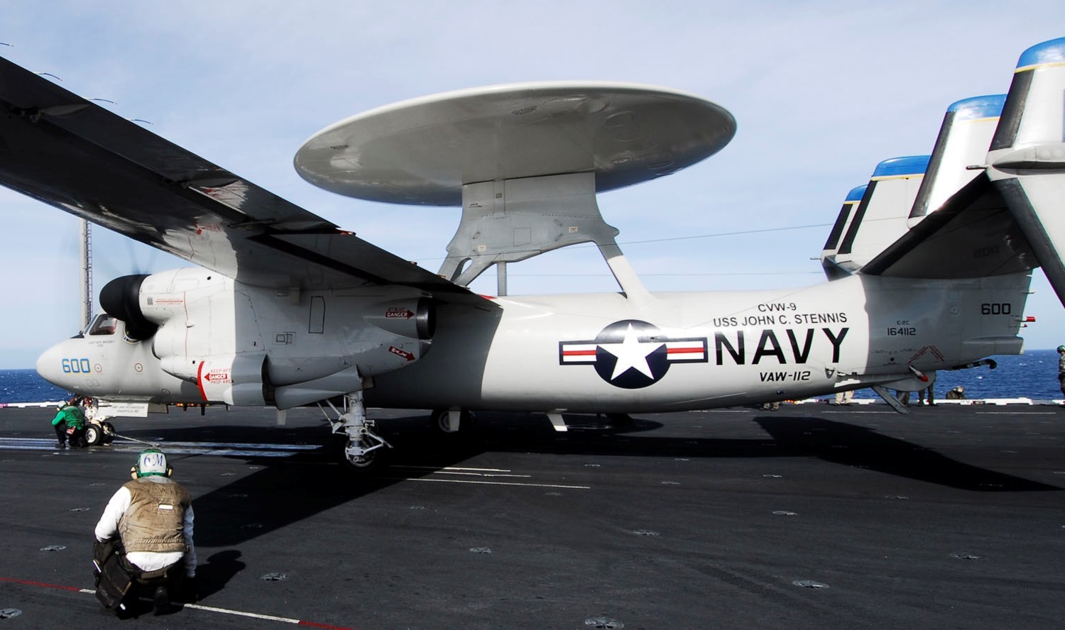 vaw-112 golden hawks carrier airborne early warning squadron us navy grumman e-2c hawkeye cvw-9 uss john c. stennis cvn-74 70