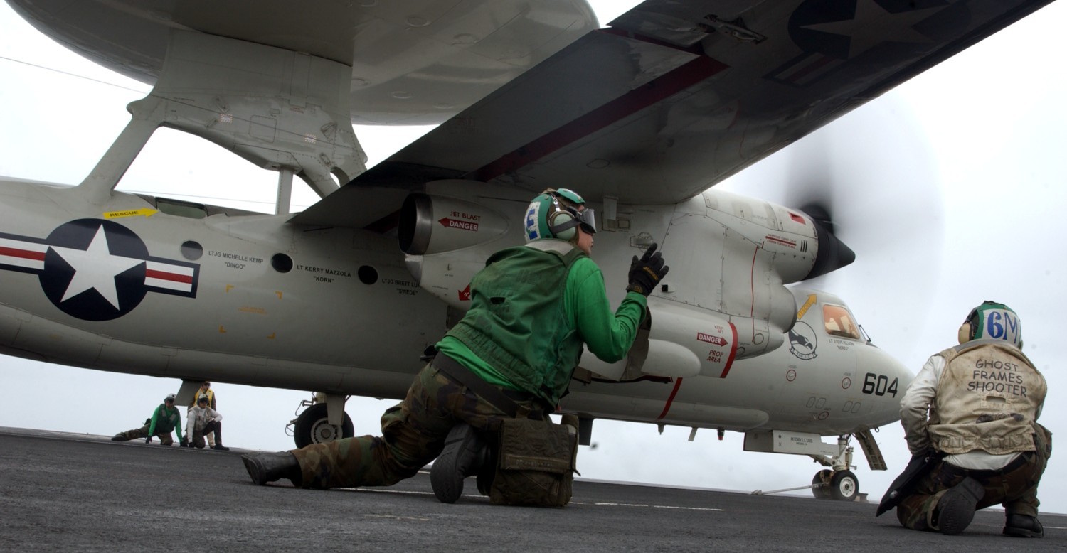 vaw-112 golden hawks carrier airborne early warning squadron us navy grumman e-2c hawkeye cvw-9 uss carl vinson cvn-70 73