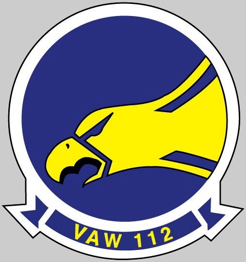 vaw-112 golden hawks insignia crest patch badge carrier airborne early warning squadron us navy 02x